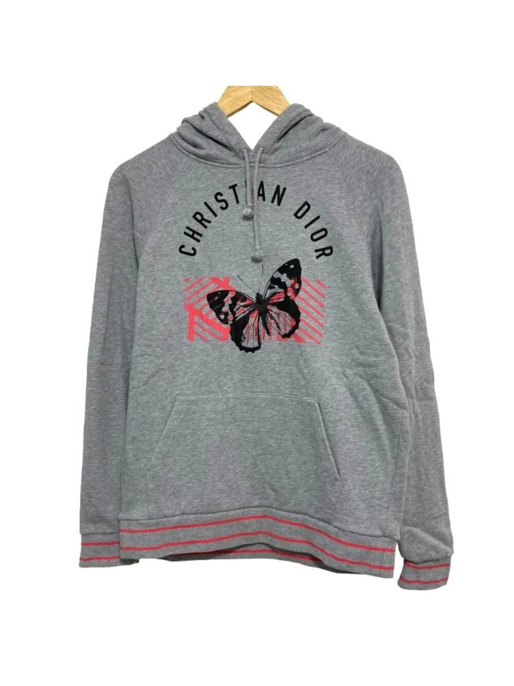 Dior Jungle Pop Butterfly Print Pullover Sweatshirt Hoodie Gray Spring Summer S
